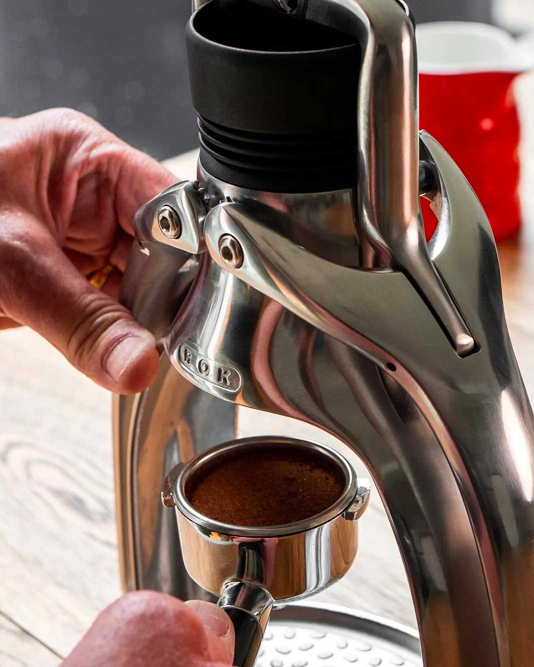 ROK GC Manual Espresso Machine Black - Araku: Specialty Coffee
